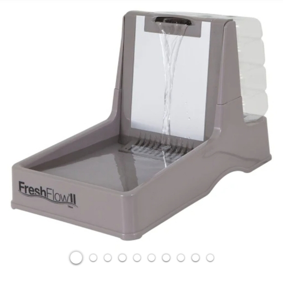 Petmate Brushed Nickel Reflection Pond Fresh Flow Pet Fountain - Picture 2 of 7